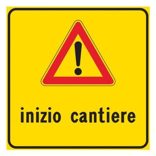 segnale inizio cantiere