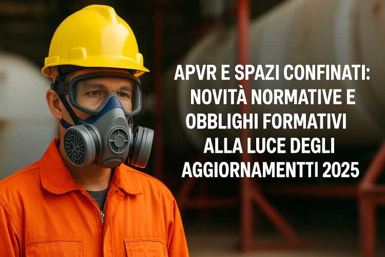 APVR e Spazi Confinati: novità normative e obblighi formativi alla luce degli aggiornamenti 2025