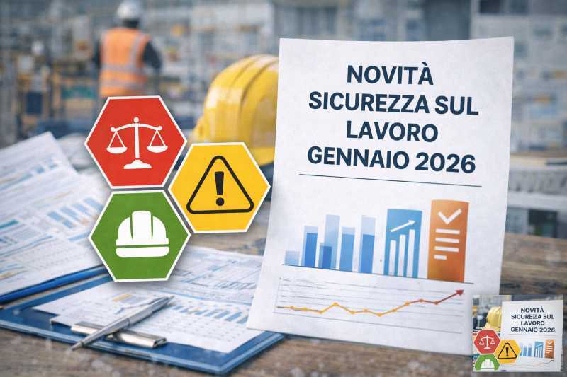 Novità sicurezza sul lavoro gennaio 2026: cosa cambia per i datori di lavoro