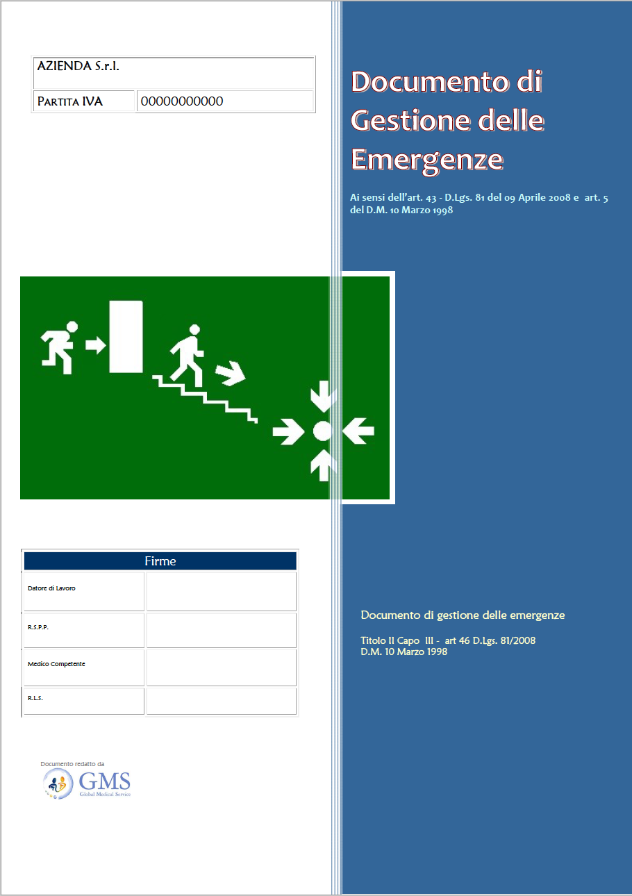 Piano di emergenza ed evacuazione (PEE) e prova di evacuazione