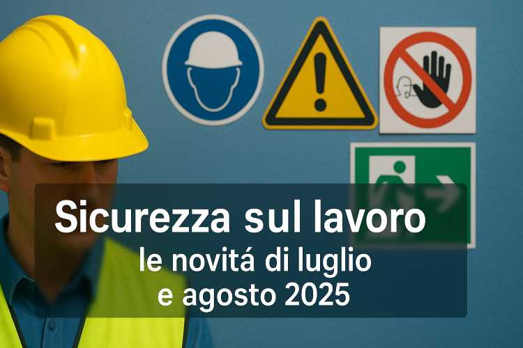 Sicurezza sul lavoro: le novità di luglio e agosto 2025